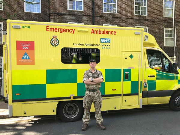 Army Major swaps housebuilder day job for London Ambulance Service volunteer role